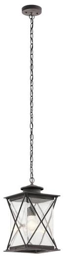 Kichler Lighting Weathered Zinc 150W 1-Light Medium E-26 Incandescent Outdoor Pendant 