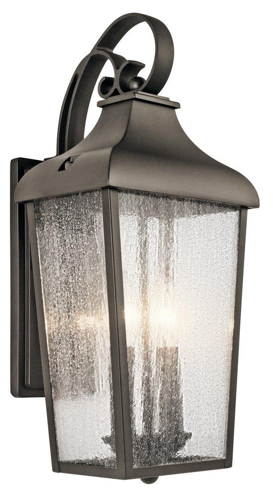 Kichler Lighting Olde Bronze 2-Light 60W Up Lighting Outdoor Wall Sconce 