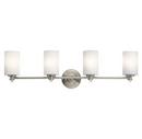 Kichler Lighting Brushed Nickel 100W 4-Light Bath Light 