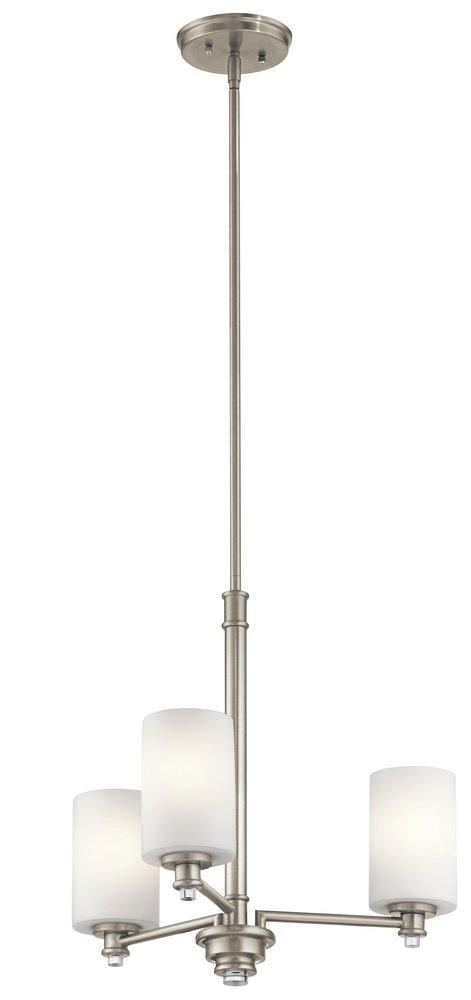 Kichler Lighting Brushed Nickel 300W 3-Light Medium E-26 Incandescent Chandelier 