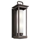 60W 2-Light Incandescent Outdoor Wall Sconce in Rubbed Bronze