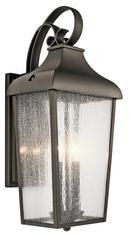 Kichler Lighting Olde Bronze 21-1/2 in. 60W 2-Light Outdoor Wall Lantern 