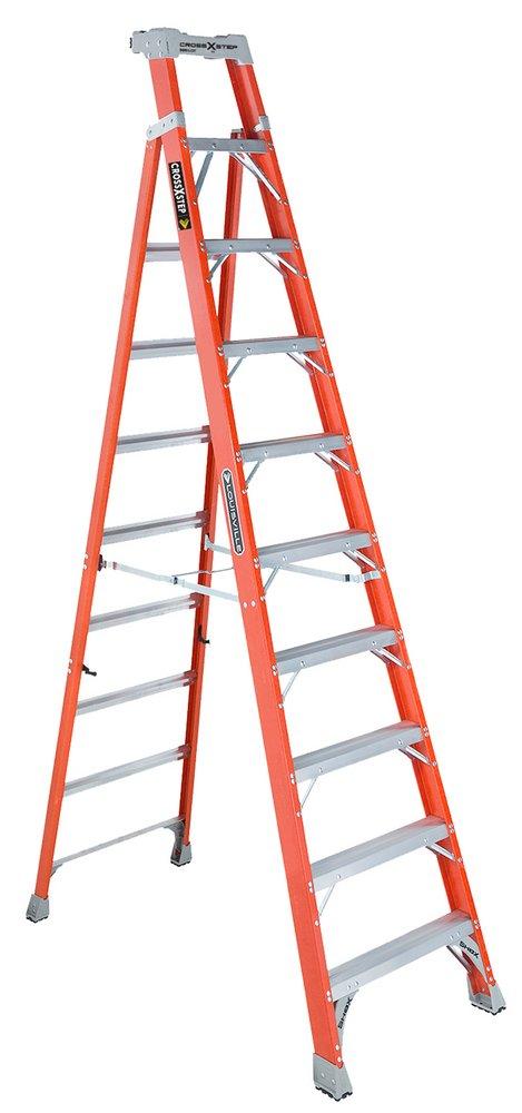 Louisville Ladder Hi-Viz Green Fiberglass 300 lb. Step Ladder 