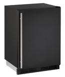 24 in. 5.7 cu. ft. Counter Depth, Full Refrigerator in Black Solid