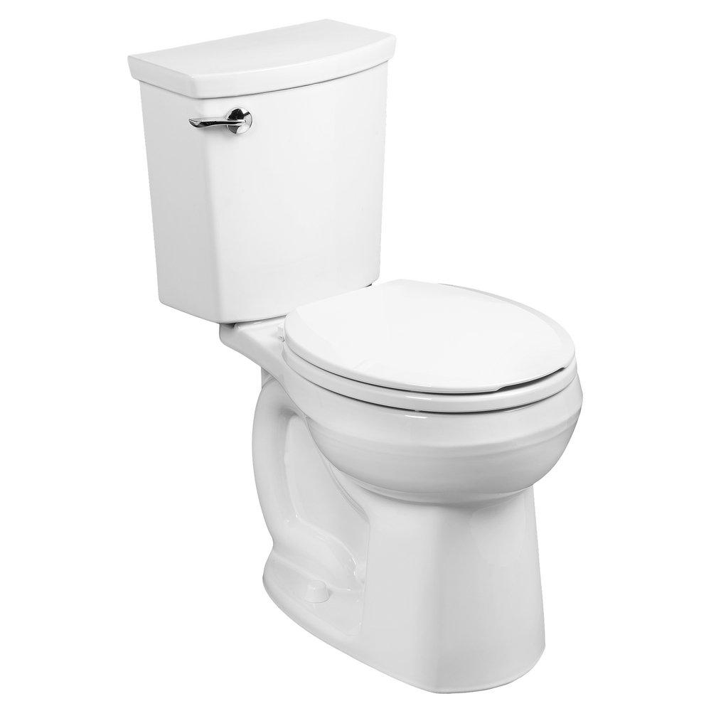 1.28 gpf Round Two Piece Toilet in White 