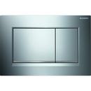 Geberit Polished Chrome/Matte Chrome Dual Flush Actuator Plate 