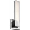 16W -Light Integrated LED Wall Sconce in Polished Chrome