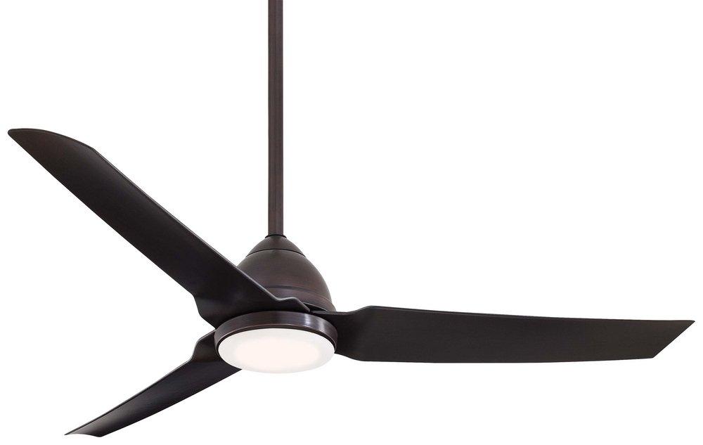54 in. 3-Blade LED Outdoor Ceiling Fan with Remote Control in Kocoa 