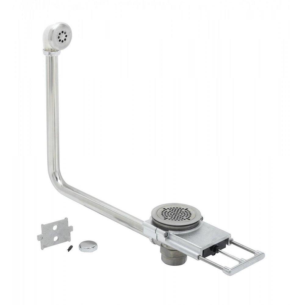 T&S Brass Chrome 3-1/2 in. Bathroom Sink Drain 