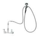 Pet Grooming: 8" Wall Mount, Ceramas, Vac Breaker, 96" SS Flex Hose, EB-0107-035 Sprayer
