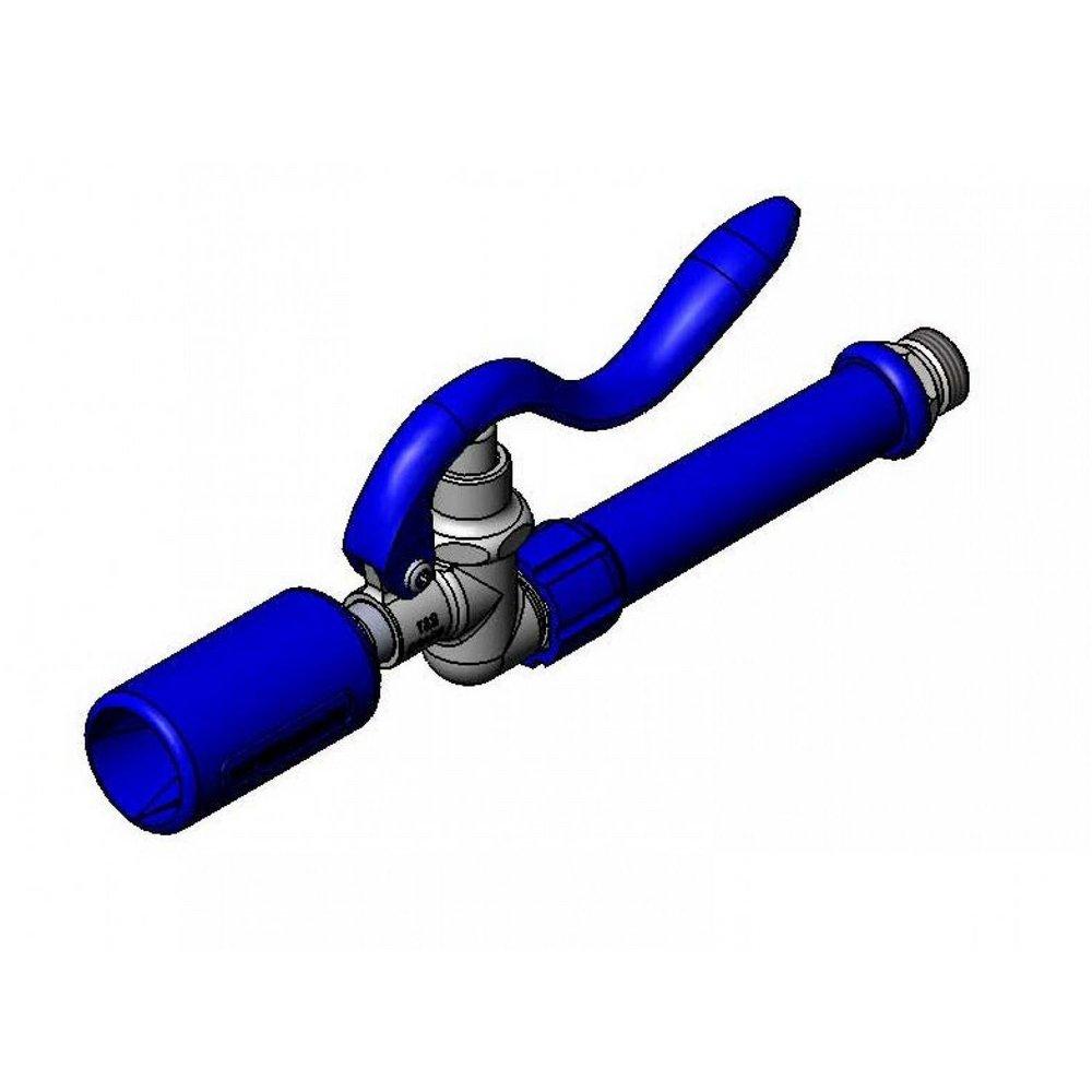 T&S Brass Blue 1/2 in. NPSM Male Spray Valve and Grip Handle 