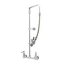 T&S Brass Chrome California Energy Commission Registered Lead Law Compliant PRE-RINSE OVERHEAD SWIVEL ARM 8 WALL MOUNT BASE LOW FLOW SPRAY VALVE WALL BRACKET 