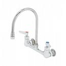 8" Wall Mount Faucet, 1/2"NPT Female Inlets, Ceramas, Lever Handles & 134X-AER