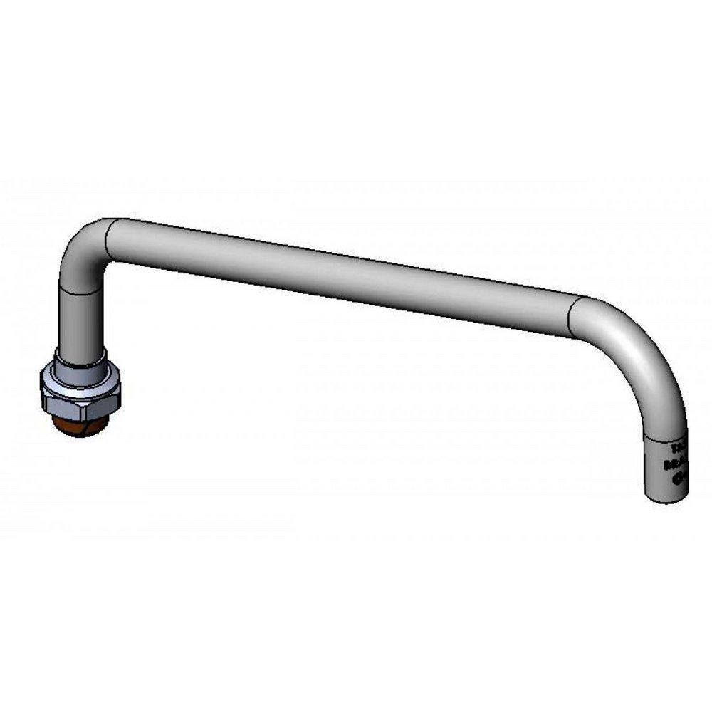 T&S Brass Polished Chrome 12 in. Swing Nozzle Spout 