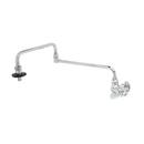 T&S Brass Polished Chrome Plated POT FILLER WALL MOUNT SINGLE TEMP 26 DBL-JOINT NOZZLE INSULATED ON-OFF CONTROL 