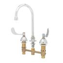 T&S Brass Chrome California Energy Commission Registered Lead Law Compliant EASYINSTALL CWS W/ ETERNA 6 HANDLES & SWIVEL GN W/ 0.5 GPM VR NON-AERATED SPRAY DEVICE 