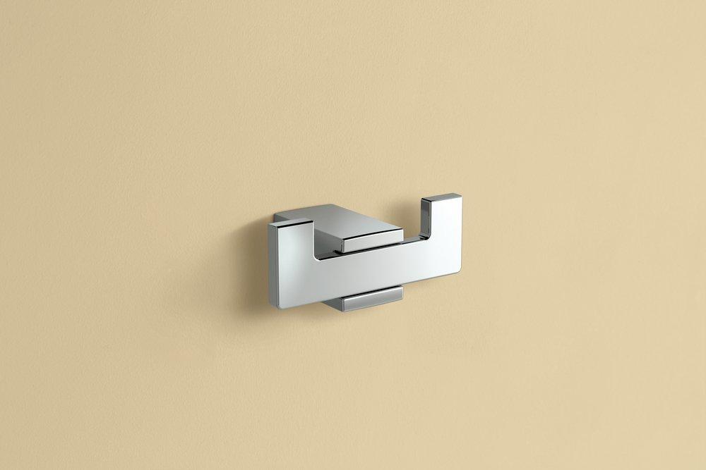 Moen Polished Chrome Wall Mount Double Robe Hook 