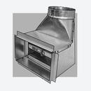14 in. x 8 in. x 8 in. Flanged 90° Radiation Boot with 1 in. Lip & Damper