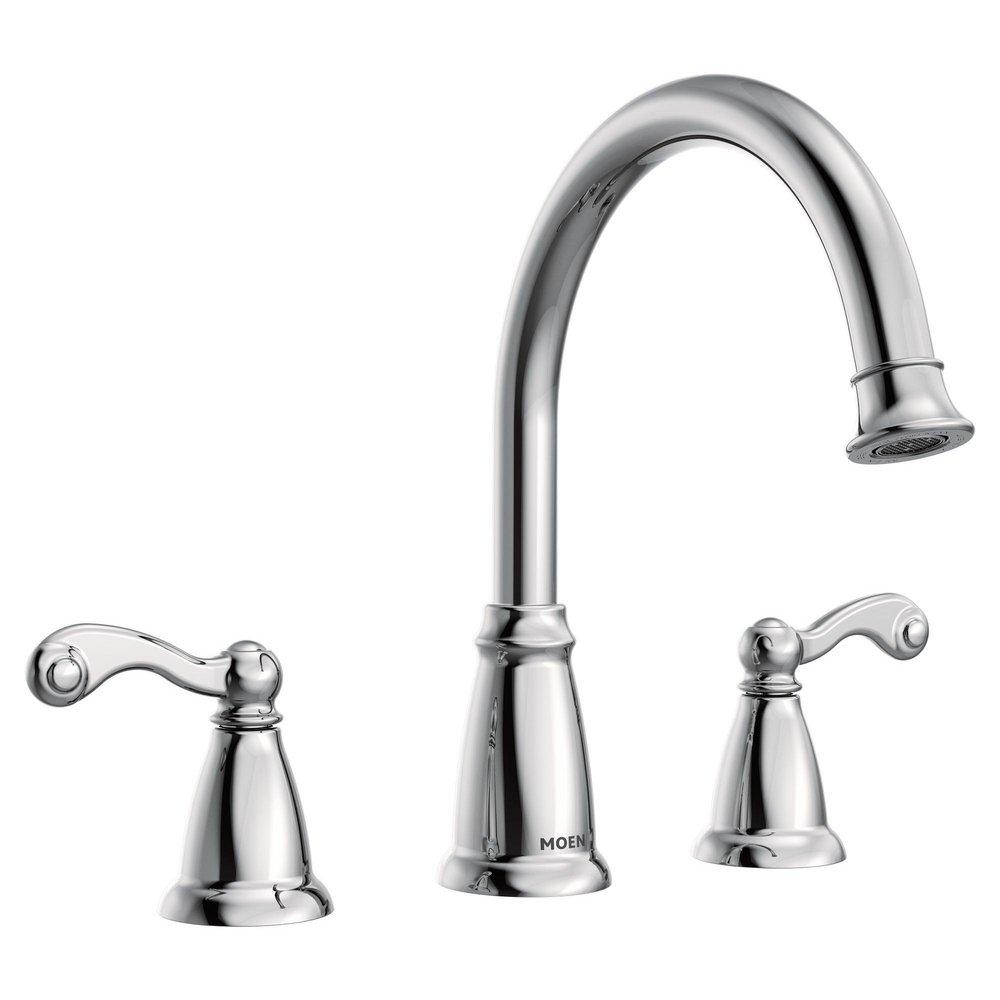 Moen Polished Chrome Two Handle Roman Tub Faucet (Trim Only) 