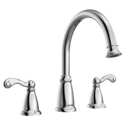 Two Handle Roman Tub Faucet in Polished Chrome (Trim Only)