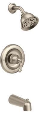 Moen Spot Resist&trade; Brushed Nickel Single Handle Single Function Bathtub & Shower Faucet (Trim Only) 