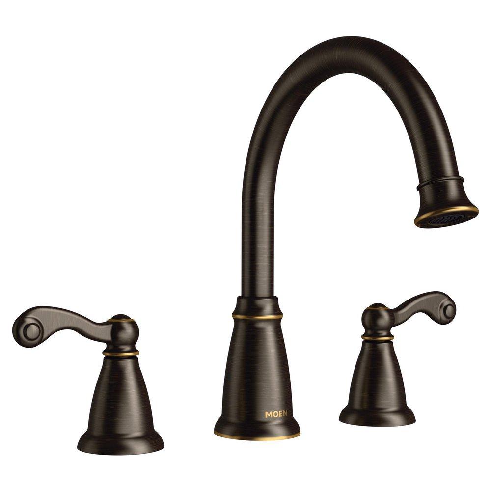 Moen Mediterranean Bronze Two Handle Roman Tub Faucet (Trim Only) 