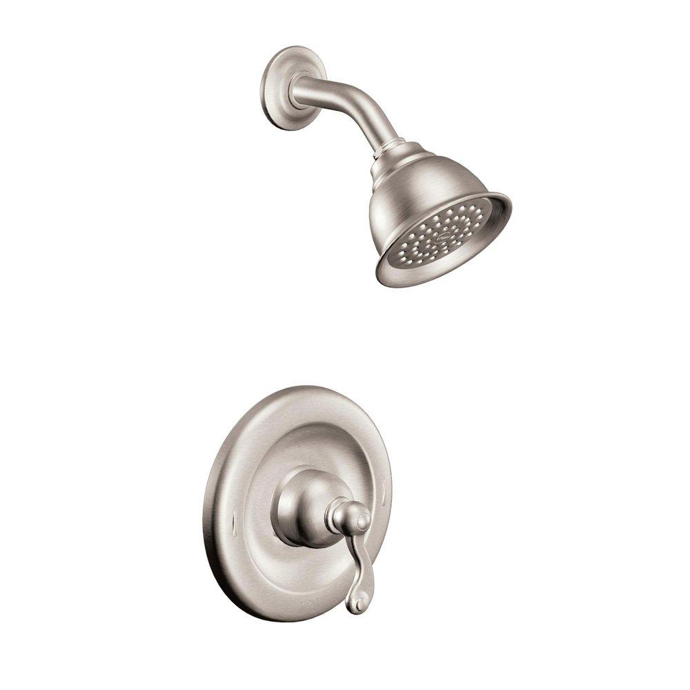 Moen Spot Resist&trade; Brushed Nickel Single Handle Single Function Shower Faucet (Trim Only) 