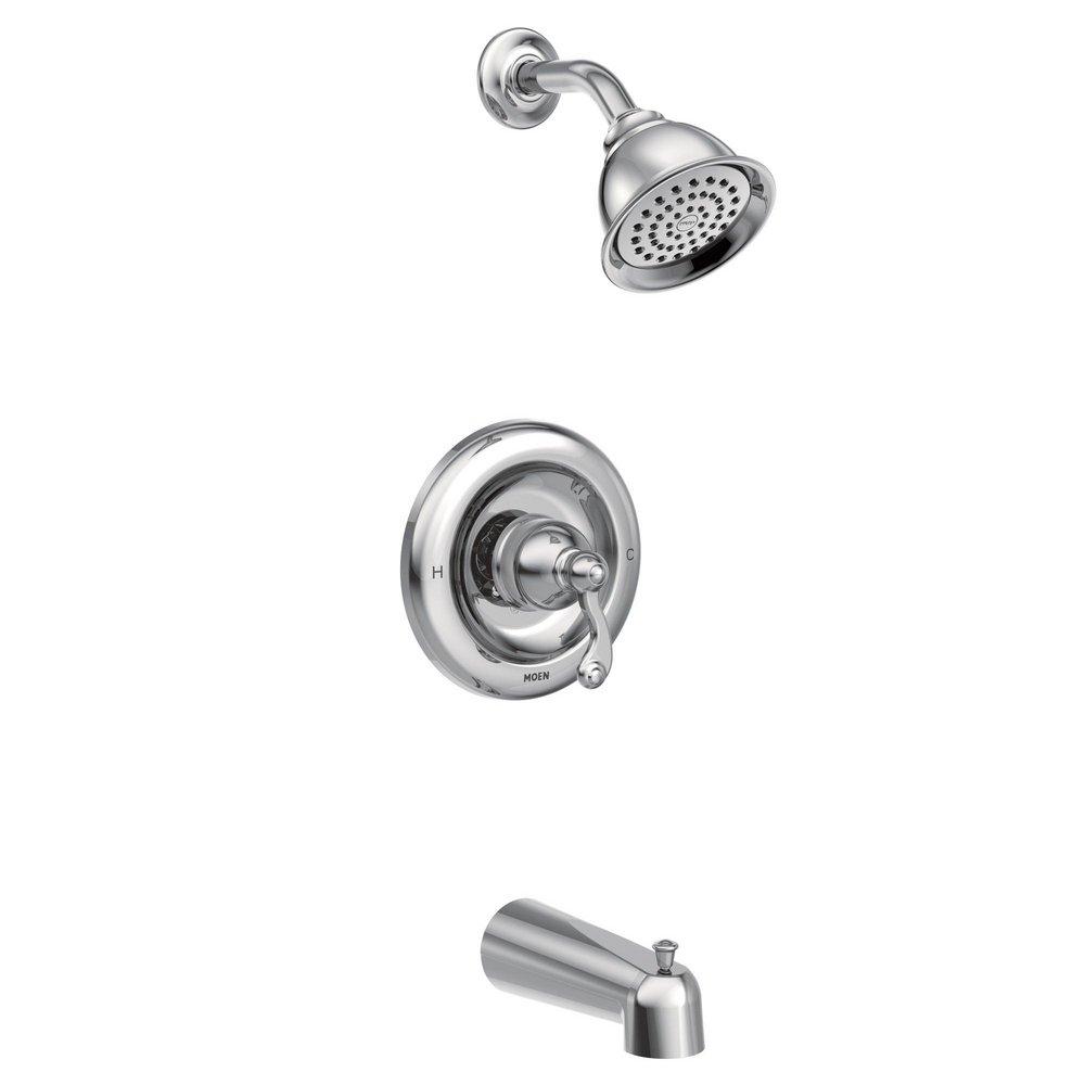 Moen Chrome Single Handle Single Function Bathtub & Shower Faucet (Trim Only) 