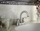 Moen Spot Resist&reg; Brushed Nickel Two Handle Centerset Bathroom Sink Faucet with Metal Pop-Up Drain Assembly 