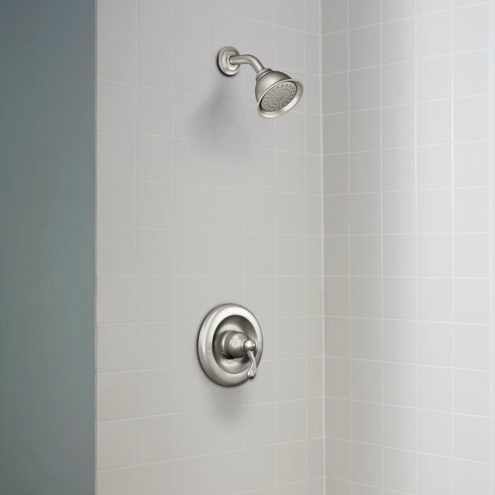 Moen Spot Resist&trade; Brushed Nickel Single Handle Bathtub & Shower Faucet (Trim Only) 
