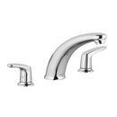 Deckmount Tub Faucet with Double Lever Handle in Polished Chrome