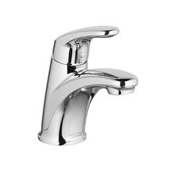 Single Handle Monoblock Bathroom Sink Faucet in Polished Chrome