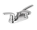 American Standard Polished Chrome Two Handle Centerset Bathroom Sink Faucet with Metal Drain Assembly 