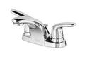 American Standard Polished Chrome Two Handle Centerset Bathroom Sink Faucet with Metal Drain Assembly 