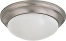 14 in. 24W 1-Light LED Ceiling Light in Brushed Nickel
