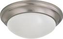 NUVO Brushed Nickel 14 in. 24W 1-Light LED Ceiling Light 