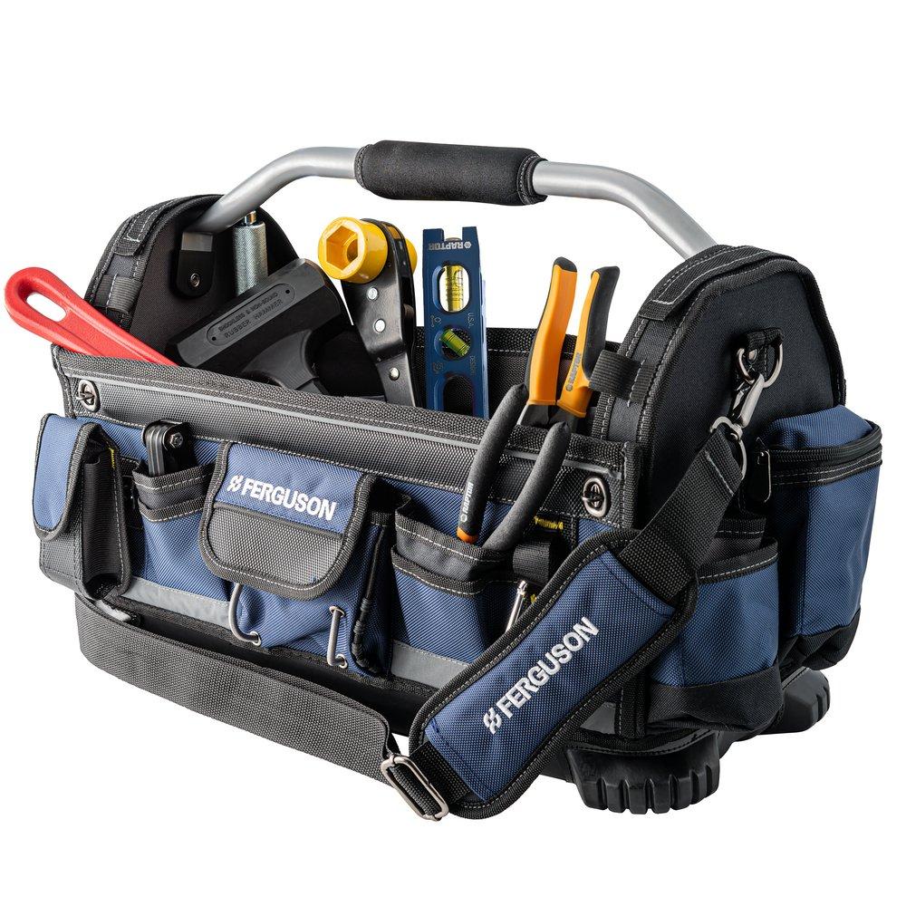 RAPTOR® Blue Open Tote Bag with Shoulder Strap 