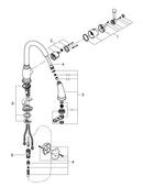 GROHE StarLight® Chrome Single Handle Pull Out Kitchen Faucet 