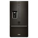 KitchenAid PrintShield&trade; Black Stainless Steel 35-13/16 in. 23.8 cu. ft. Counter Depth, French Door Refrigerator 