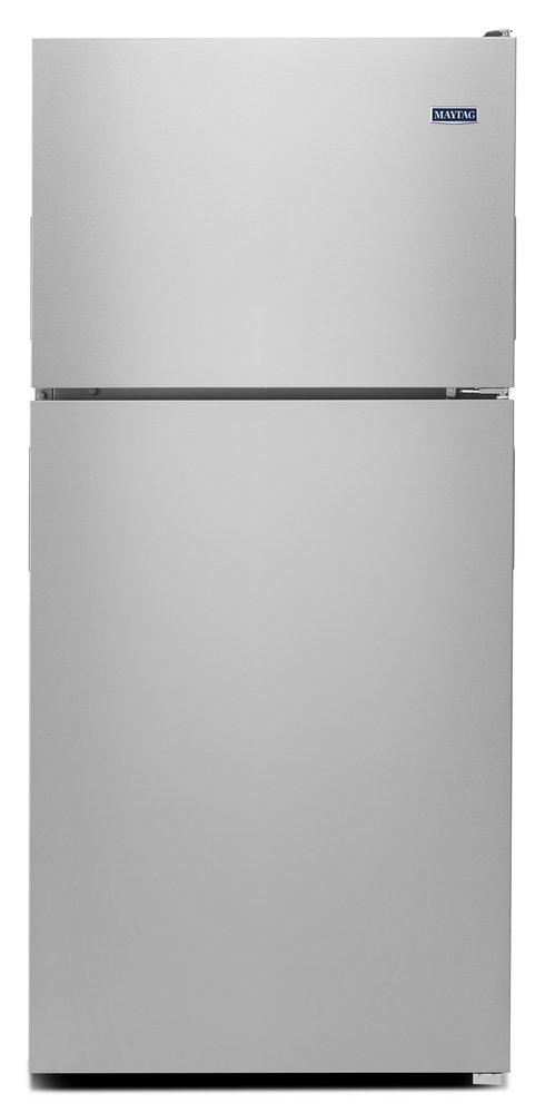 Maytag Fingerprint Resistant Stainless Steel 29-3/4 in. 18.15 cu. ft. Freezer on Top Refrigerator 