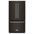 35-7/8 in. 25.2 cu. ft. Bottom Mount Freezer French Door Refrigerator in PrintShield™ Black Stainless Steel