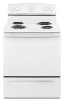 Amana White 29-7/8 in. Electric 4-Burner Coil Freestanding Range 