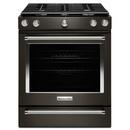 29-7/8 in. Gas 5-Burner Sealed Slide-in Range in Black Stainless Steel