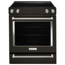 KitchenAid Black Stainless Steel 29-7/8 in. Electric 5-Burner Radiant Slide-in Range 