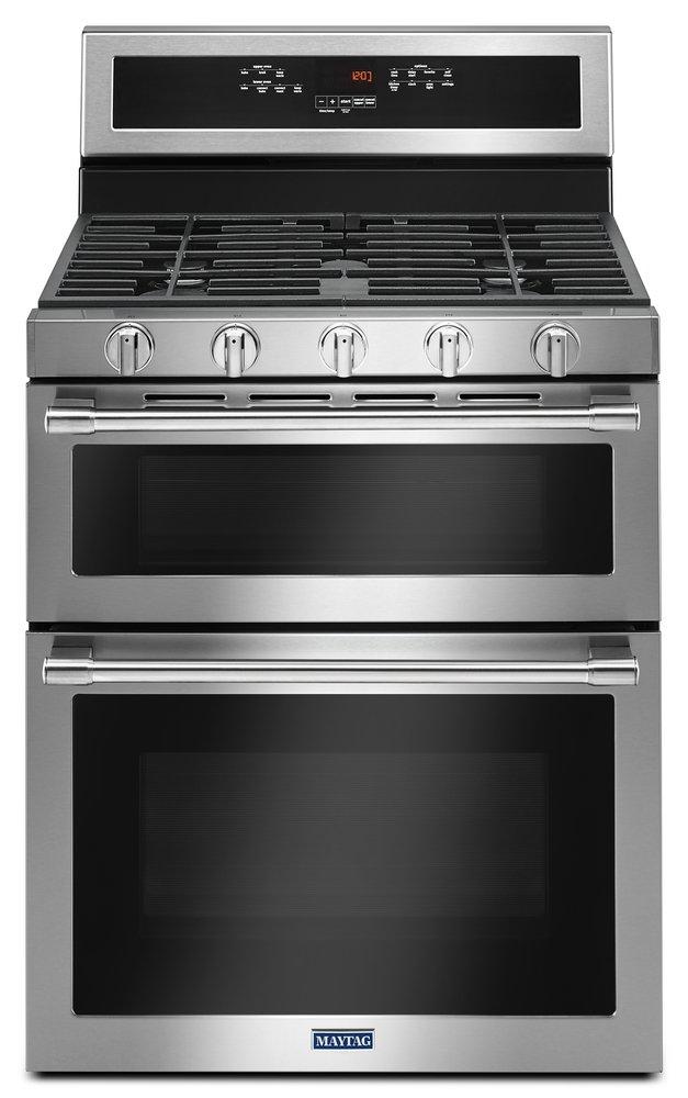 Maytag Fingerprint Resistant Stainless Steel 29-15/16 in. Gas 5-Burner Sealed Freestanding Range 
