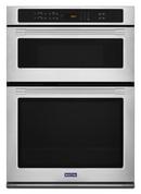Maytag Fingerprint Resistant Stainless Steel/Grey 30 in. 6.4 cu. ft. Combo Oven 