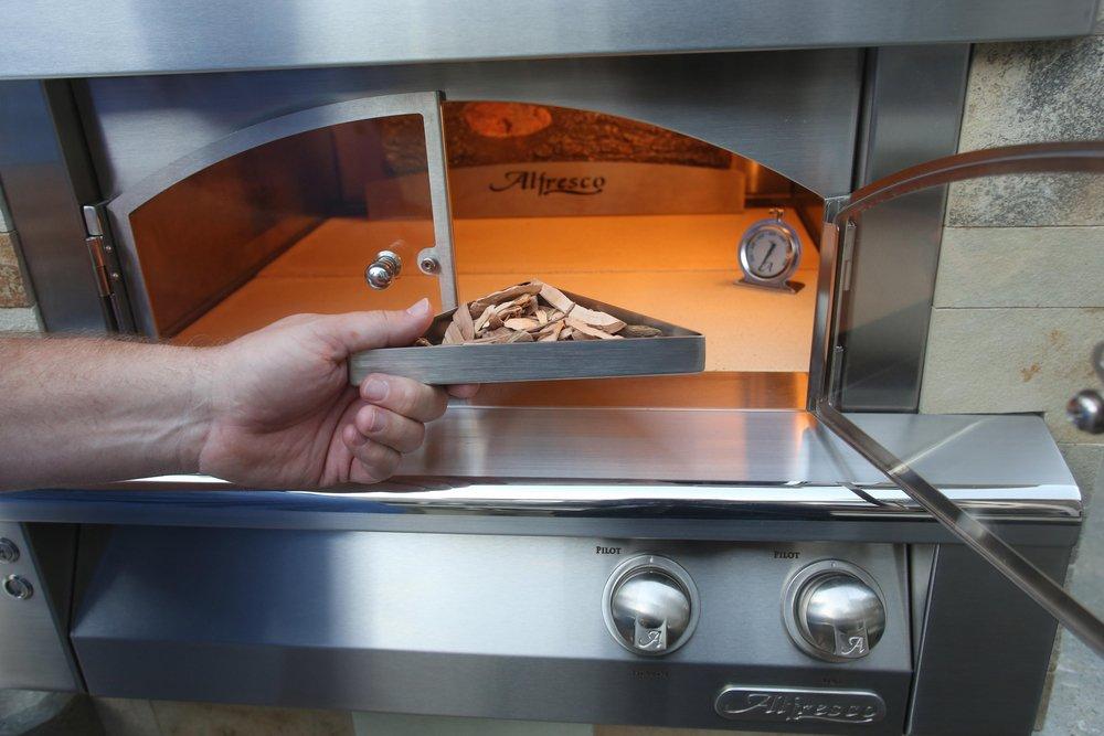 Alfresco Stainless Steel 30 in. 456 cu. ft. Pizza Oven 