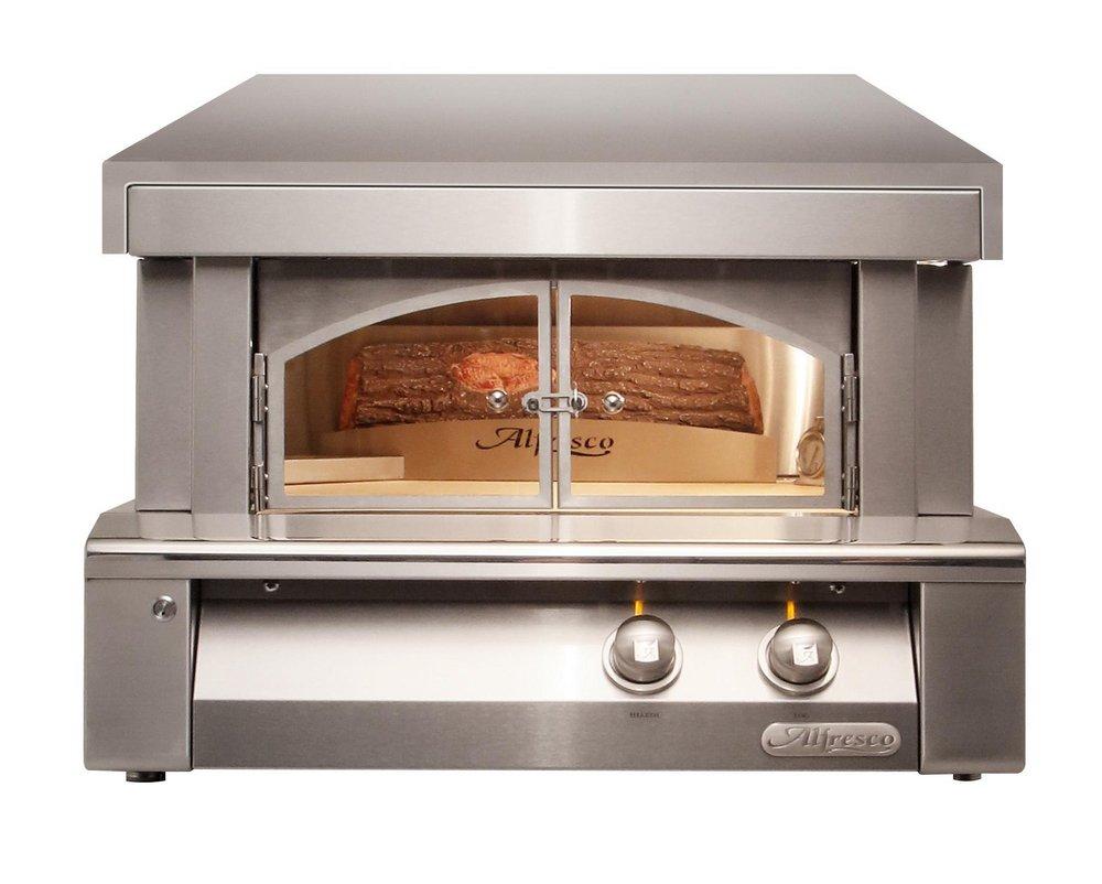 Alfresco Stainless Steel 30 in. 456 cu. ft. Pizza Oven 