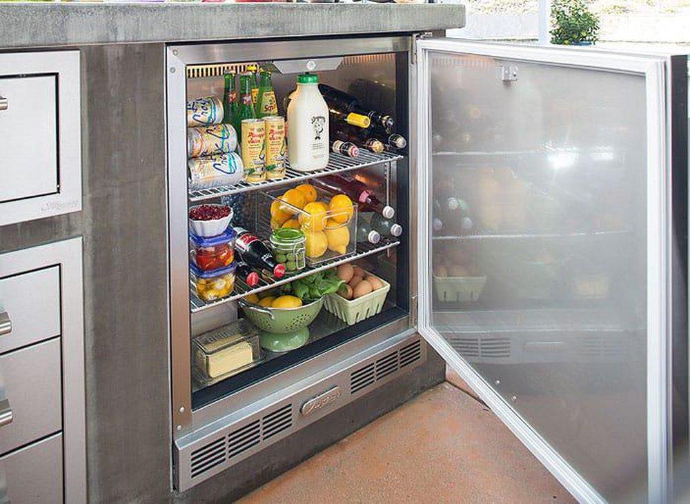 Alfresco Stainless Steel 28-1/2 in. 7.25 cu. ft. Outdoor Refrigerator 