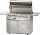 Alfresco Stainless Steel 66-1/16 in. Push Button Ignition Gas Freestanding Grill with Deluxe Cart 